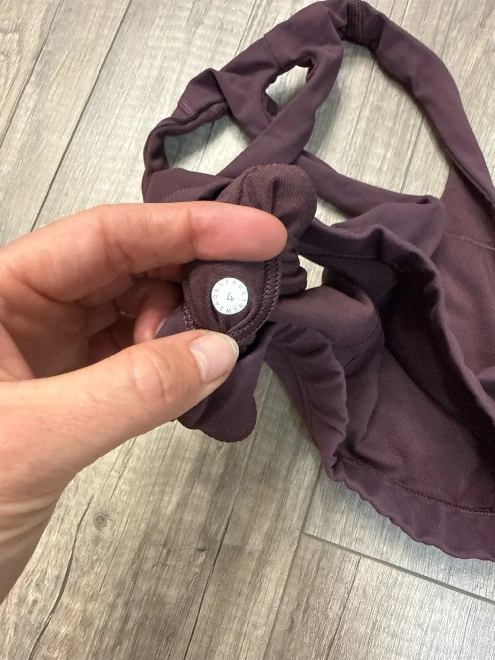 lululemon athletica Cross-Back Sports Bra in Deep Plum